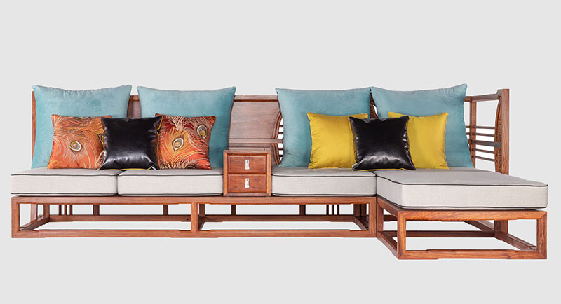 龙湖中式家居装修实木沙发组合家具效果图